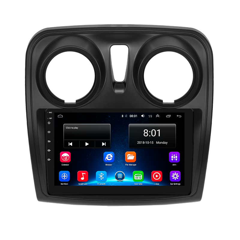 Штатная магнитола Lesko для Renault Lodgy  2012-н.в экран 9" 4/32Gb 4G Wi-Fi GPS Top