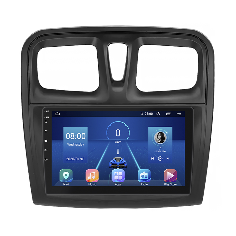 Штатная магнитола Lesko для Renault Logan II ver 2 2012-2018 экран 9" 4/32Gb 4G Wi-Fi GPS Top