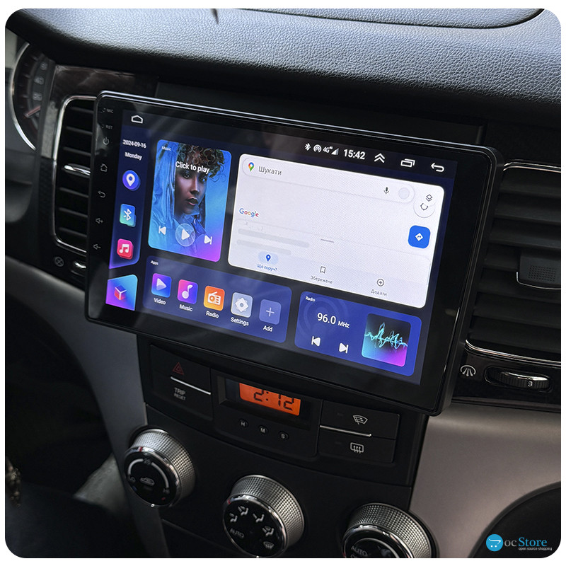 Штатная магнитола Lesko для SsangYong Actyon II 2010-2013 экран 9" 4/32Gb 4G Wi-Fi GPS Top