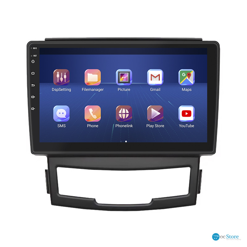 Штатная магнитола Lesko для SsangYong Actyon II Рестайлинг 2013-н.в. экран 9" 4/32Gb 4G Wi-Fi GPS Top