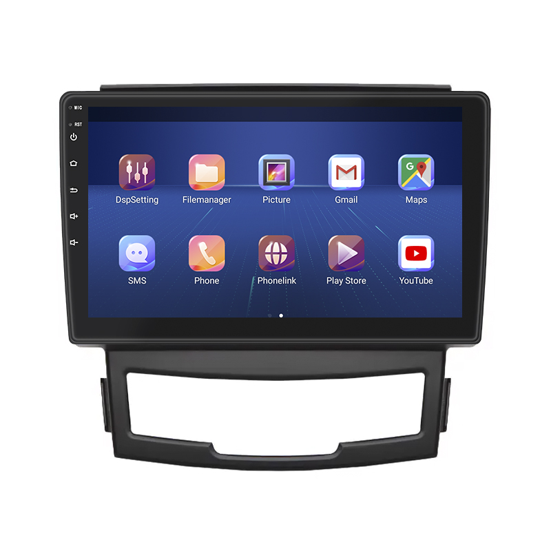 Штатная магнитола Lesko для SsangYong Actyon II Рестайлинг 2013-н.в. экран 9" 4/32Gb 4G Wi-Fi GPS Top