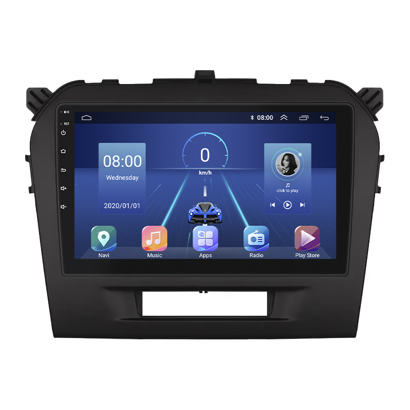 Штатная магнитола Lesko для Suzuki Vitara II 2014-2019 экран 9" 4/32Gb 4G Wi-Fi GPS Top