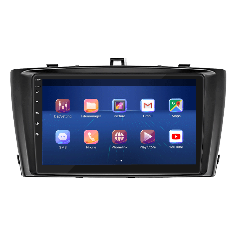 Штатная магнитола Lesko для Toyota Avensis III Рестайлинг 2011-2015 экран 9" 4/32Gb 4G Wi-Fi GPS Top