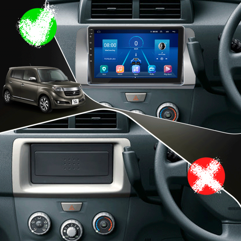 Штатная магнитола Lesko для Toyota bB II Рестайлинг 2008-2016 экран 9" 4/32Gb 4G Wi-Fi GPS Top