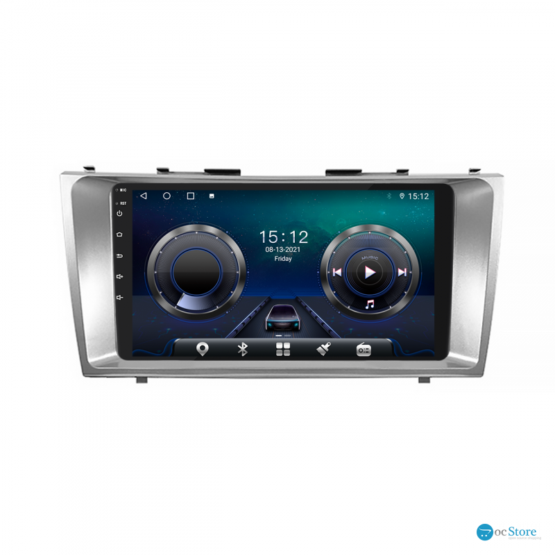 Штатная магнитола Lesko для Toyota Camry VI (XV40) 2006-2009 экран 9" 4/32Gb 4G Wi-Fi GPS Top