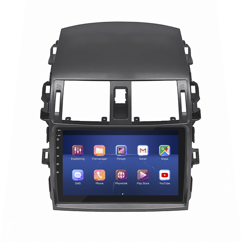 Штатная магнитола Lesko для Toyota Corolla IX (E120, E130) Рестайлинг 2003-2007 экран 9" 4/32Gb 4G Wi-Fi GPS Top