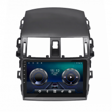 Штатная магнитола Lesko для Toyota Corolla X (E140, E150) Рестайлинг 2010-2013 экран 9" 4/32Gb 4G Wi-Fi GPS Top