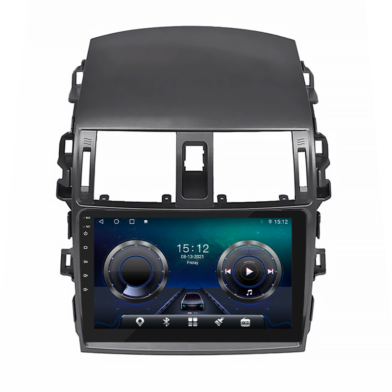 Штатная магнитола Lesko для Toyota Corolla X (E140, E150) Рестайлинг 2010-2013 экран 9" 4/32Gb 4G Wi-Fi GPS Top