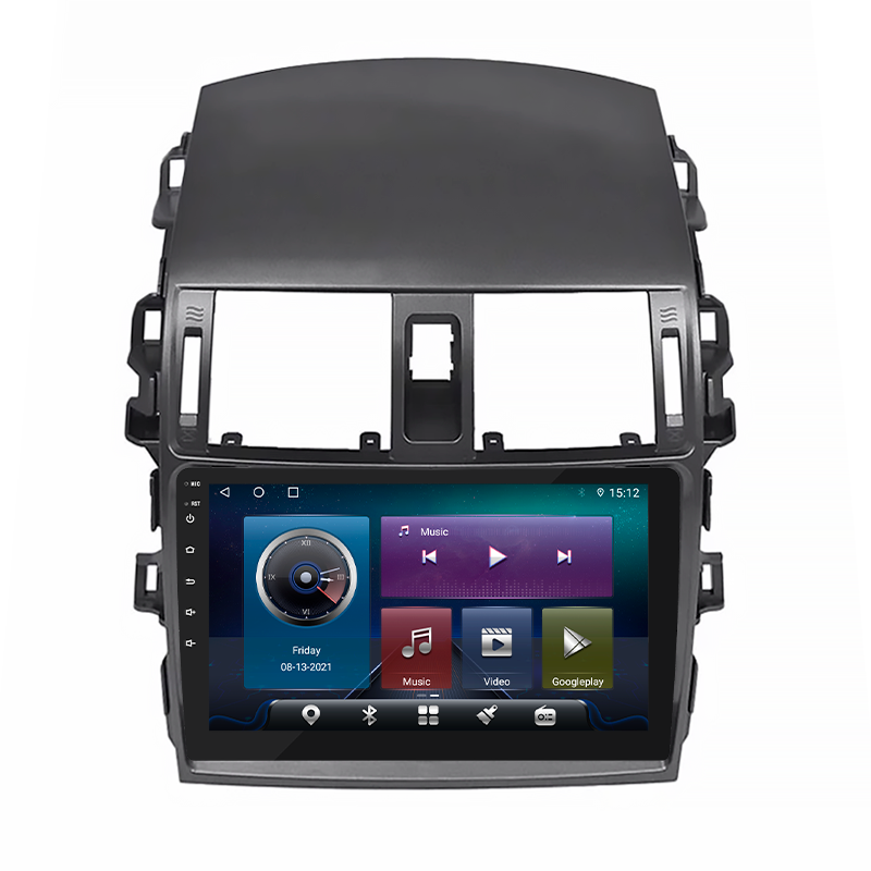 Штатная магнитола Lesko для Toyota Corolla X (E140, E150) Рестайлинг 2010-2013 экран 9" 4/32Gb 4G Wi-Fi GPS Top