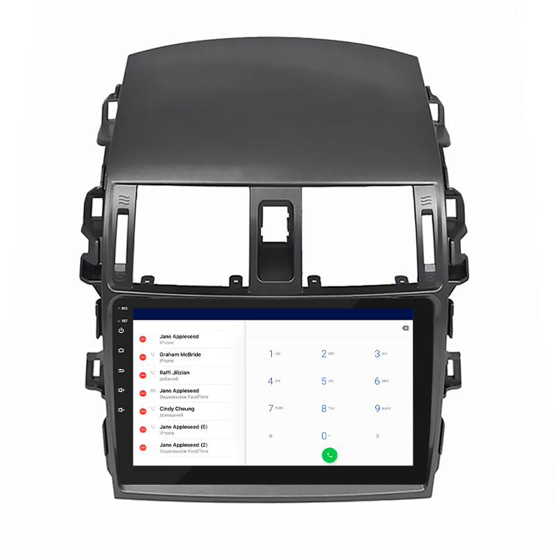 Штатная магнитола Lesko для Toyota Corolla X (E140, E150) Рестайлинг 2010-2013 экран 9" 4/32Gb 4G Wi-Fi GPS Top