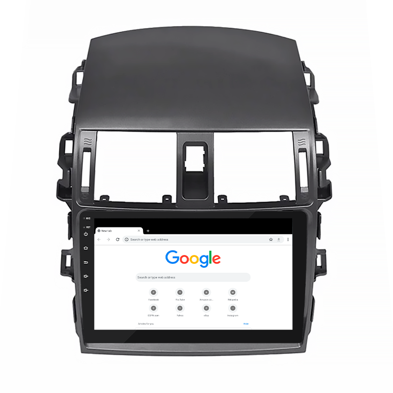 Штатная магнитола Lesko для Toyota Corolla X (E140, E150) Рестайлинг 2010-2013 экран 9" 4/32Gb 4G Wi-Fi GPS Top