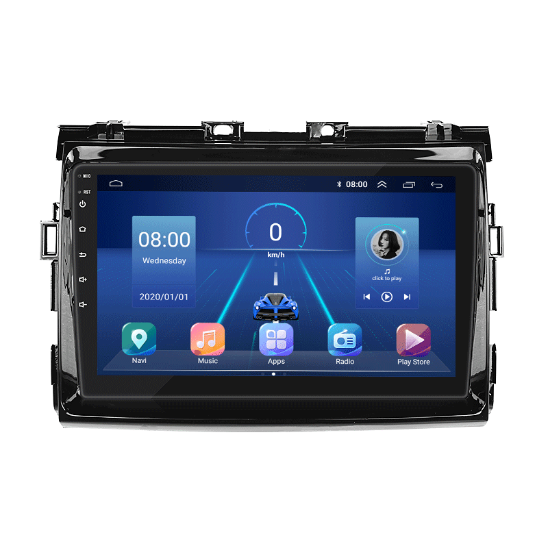 Штатная магнитола Lesko для Toyota Estima III Рестайлинг 2008-2012 экран 9" 4/32Gb 4G Wi-Fi GPS Top