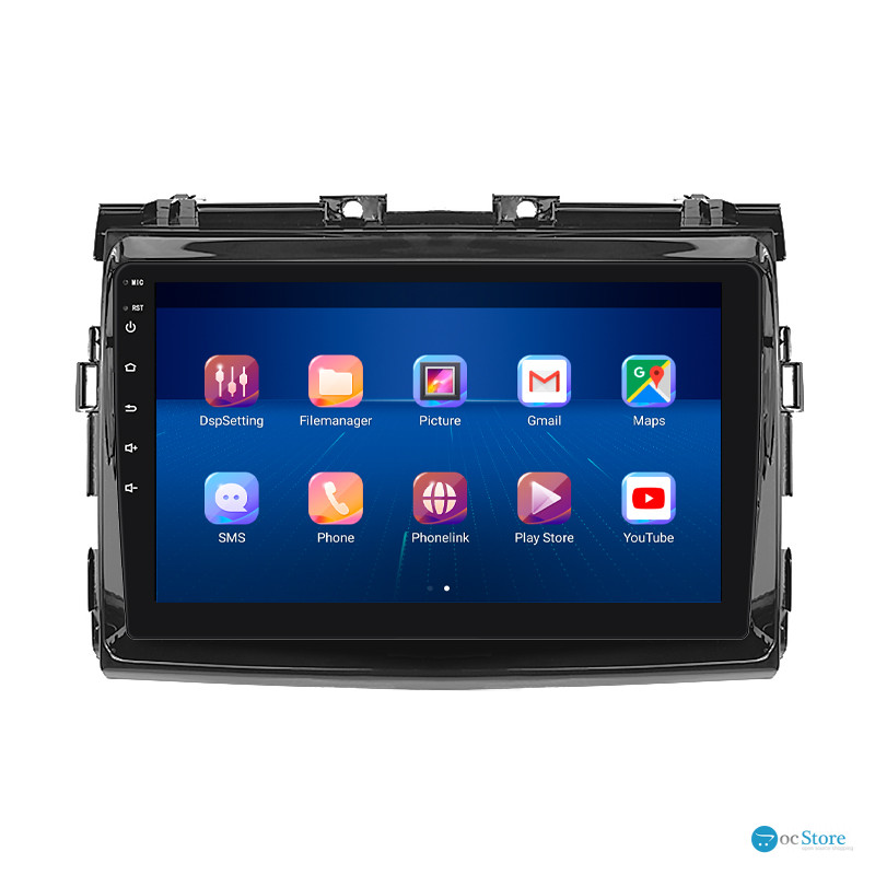 Штатная магнитола Lesko для Toyota Previa III (XR50) 2006-2019 экран 9" 4/32Gb 4G Wi-Fi GPS Top
