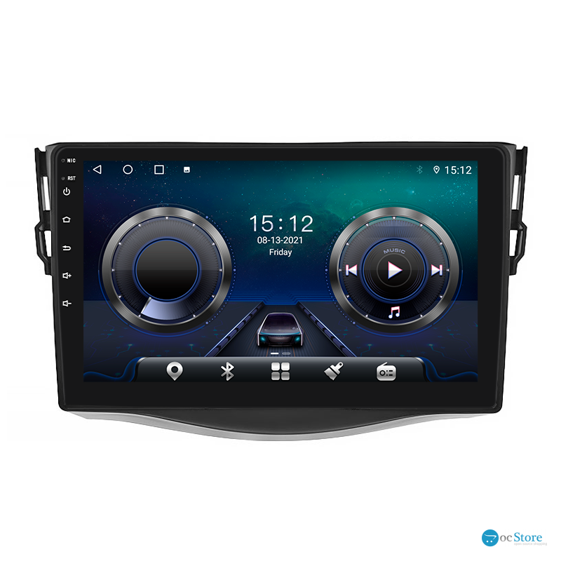 Штатная магнитола Lesko для Toyota RAV4 III (XA30) Рестайлинг 2010-2016 экран 9" 4/32Gb 4G Wi-Fi GPS Top
