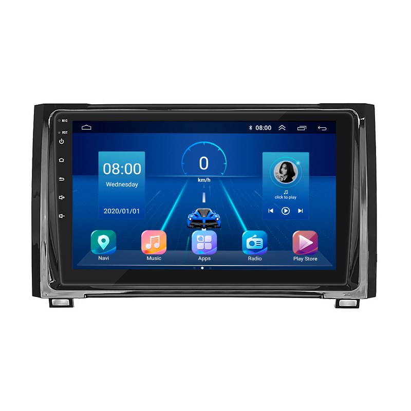 Штатная магнитола Lesko для Toyota Tundra II 2007-2013 экран 9" 4/32Gb 4G Wi-Fi GPS Top