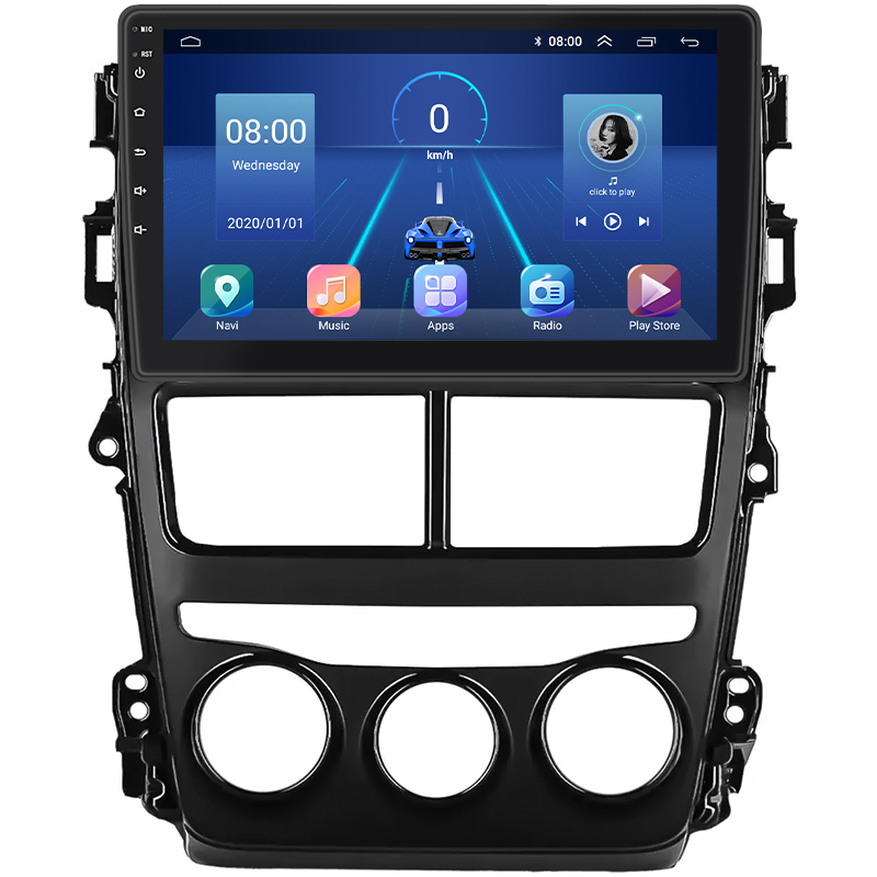 Штатная магнитола Lesko для Toyota Yaris III Рестайлинг 2 2017-2020 экран 9" 4/32Gb 4G Wi-Fi GPS Top