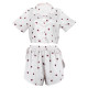 Женский комплект для дома и сна 2S5247B рубашка и шорты женская пижама белая с сердечками S