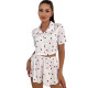 Женский комплект для дома и сна 2S5247B рубашка и шорты женская пижама белая с сердечками S