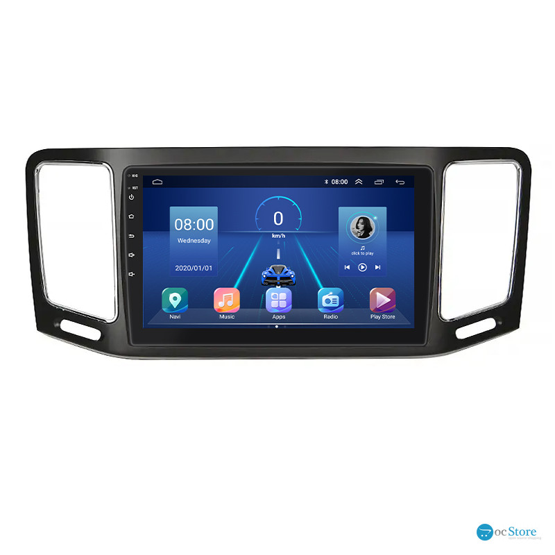 Штатная магнитола Lesko для Volkswagen Sharan II 2010-2015 экран 9" 4/32Gb 4G Wi-Fi GPS Top