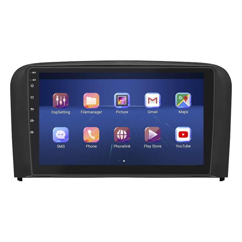 Штатная магнитола Lesko для Volvo S80 I Рестайлинг 2003-2006 экран 9" 4/32Gb 4G Wi-Fi GPS Top