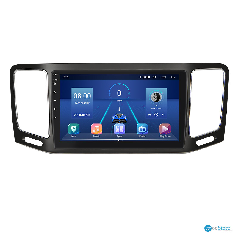 Штатная магнитола Lesko для SEAT Alhambra II Рестайлинг 2015-2020 экран 9" 4/32Gb 4G Wi-Fi GPS Top