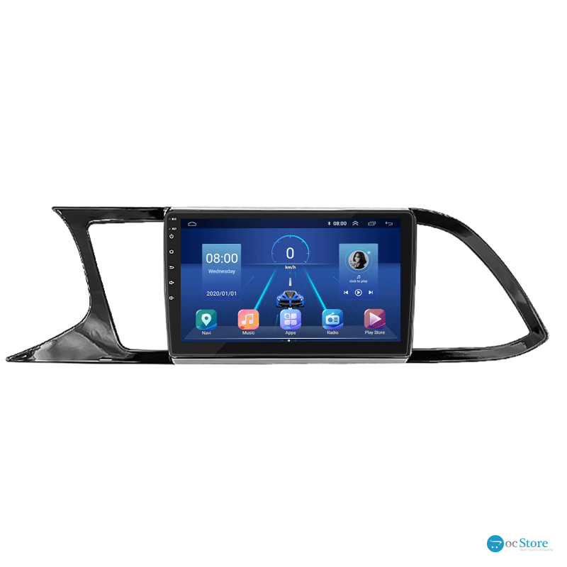 Штатная магнитола Lesko для SEAT Leon III 2012-2016 экран 9" 4/32Gb 4G Wi-Fi GPS Top