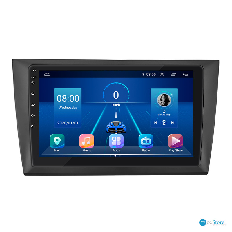 Штатная магнитола Lesko для Volkswagen Golf VI 2008-2012 экран 9" 4/32Gb 4G Wi-Fi GPS Top