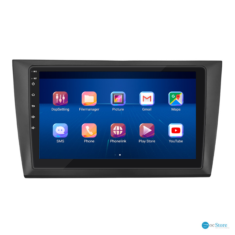 Штатная магнитола Lesko для Volkswagen Golf VI 2008-2012 экран 9" 4/32Gb 4G Wi-Fi GPS Top