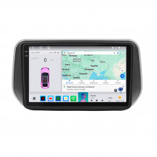 Штатная магнитола Lesko для Hyundai Santa Fe IV Рестайлинг 2020-н.в экран 10" 4/64 QLED CarPlay 4G Wi-Fi GPS 360 Prime