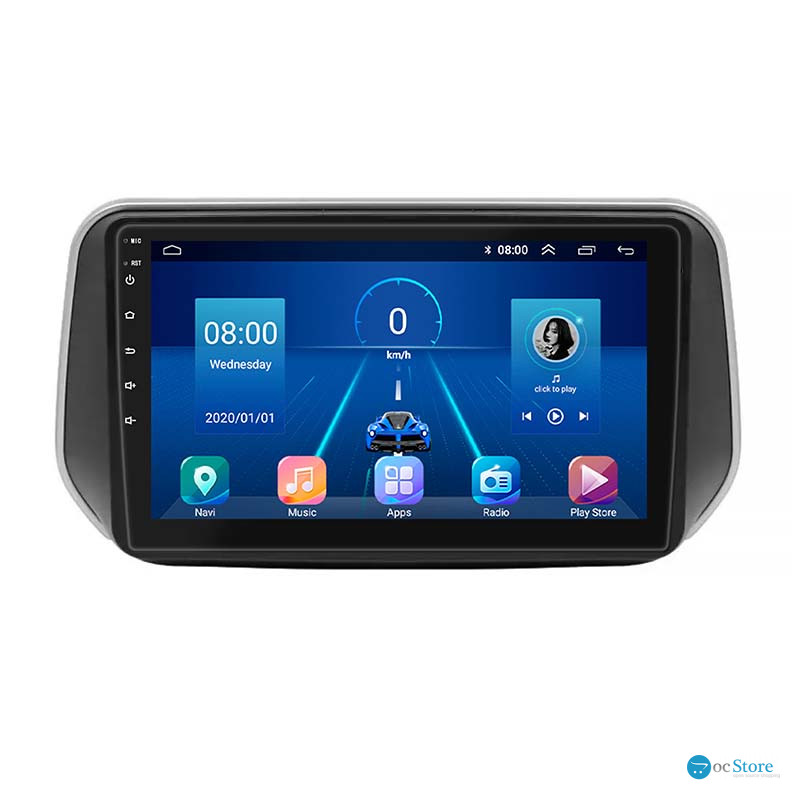 Штатная магнитола Lesko для Hyundai Santa Fe IV Рестайлинг 2020-н.в экран 10" 4/32Gb 4G Wi-Fi GPS Top