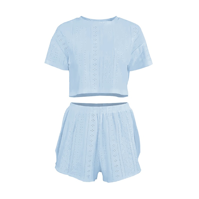 Женский комплект для дома и сна SM24107A футболка и шорты женская пижама Blue XL