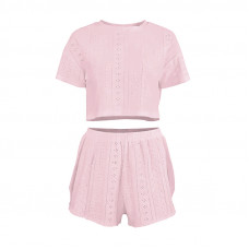 Женский комплект для дома и сна SM24107A футболка и шорты женская пижама Pink M