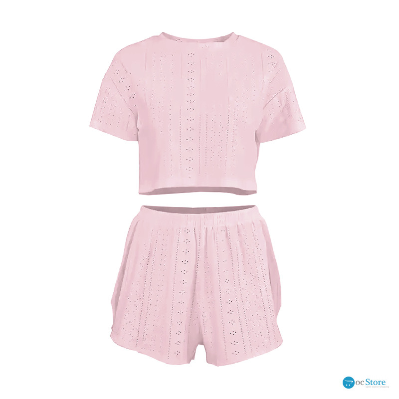 Женский комплект для дома и сна SM24107A футболка и шорты женская пижама Pink M