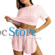 Женский комплект для дома и сна SM24107A футболка и шорты женская пижама Pink M