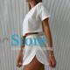 Женский комплект для дома и сна SM24107A футболка и шорты женская пижама White M