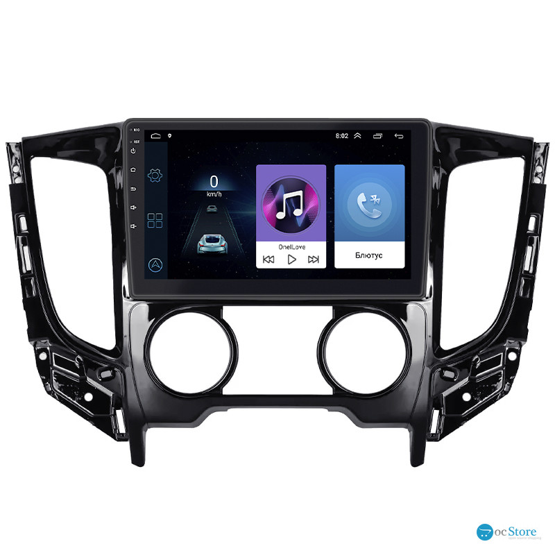 Штатная магнитола Lesko для Mitsubishi Pajero Sport III ver.1 2015-2019 экран 9" 1/16Gb Wi-Fi GPS Base