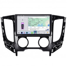 Штатная магнитола Lesko для Mitsubishi Pajero Sport III ver.1 2015-2019 экран 9" 4/64 QLED CarPlay 4G Wi-Fi GPS 360 Prime