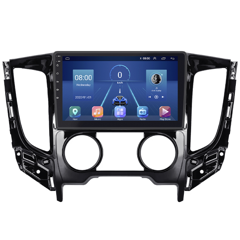 Штатная магнитола Lesko для Mitsubishi Pajero Sport III ver.1 2015-2019 экран 9" 4/32Gb 4G Wi-Fi GPS Top