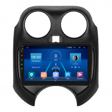 Штатная магнитола Lesko для Nissan Micra IV (K13) 2010-2013 экран 9" 4/32Gb 4G Wi-Fi GPS Top