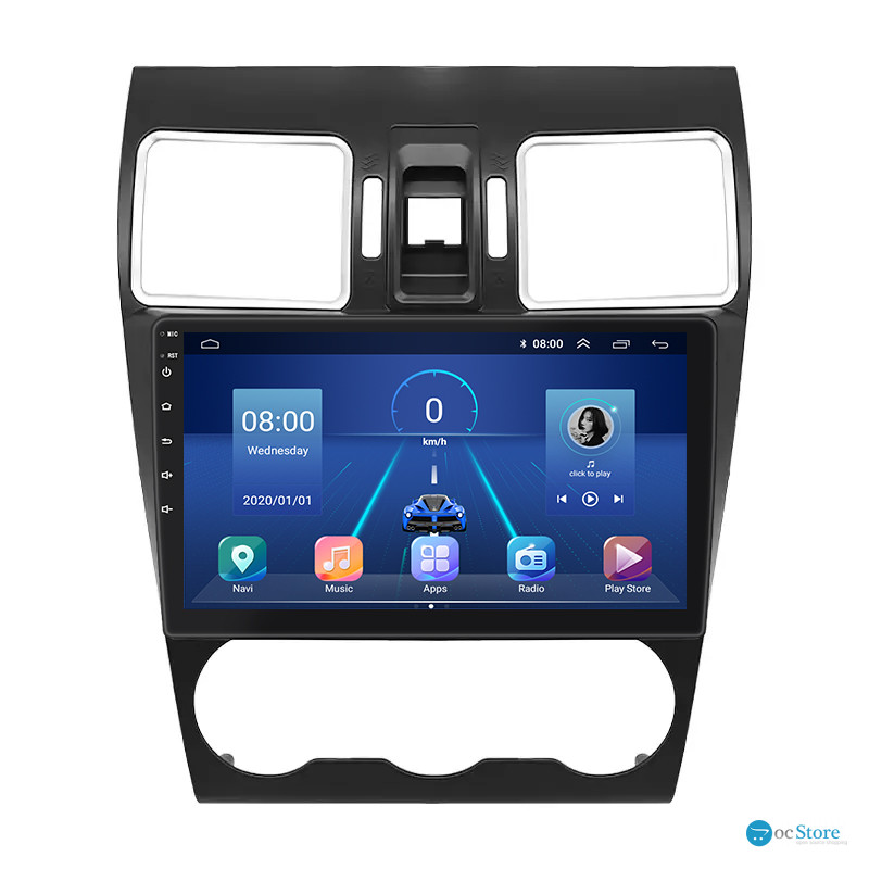 Штатная магнитола Lesko для Subaru Forester IV 2012-2015 экран 9" 4/32Gb 4G Wi-Fi GPS Top