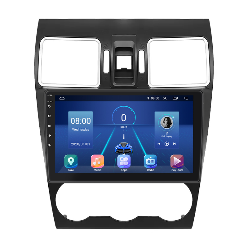 Штатная магнитола Lesko для Subaru XV I Рестайлинг 2015-2017 экран 9" 4/32Gb 4G Wi-Fi GPS Top