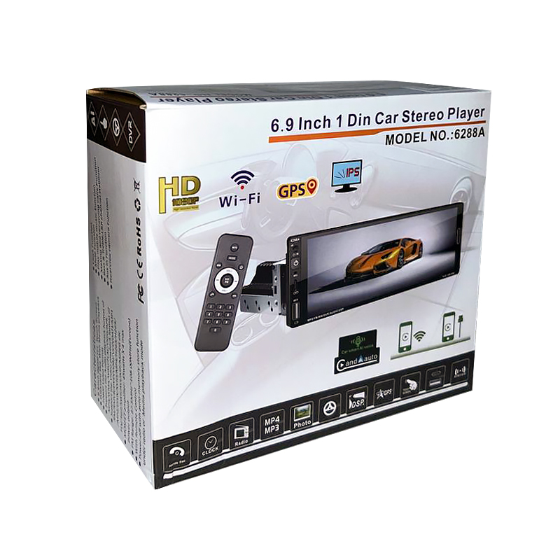 Автомобильная магнитола 6,9'' 1 din HEVXM 6288/6888А 2+32