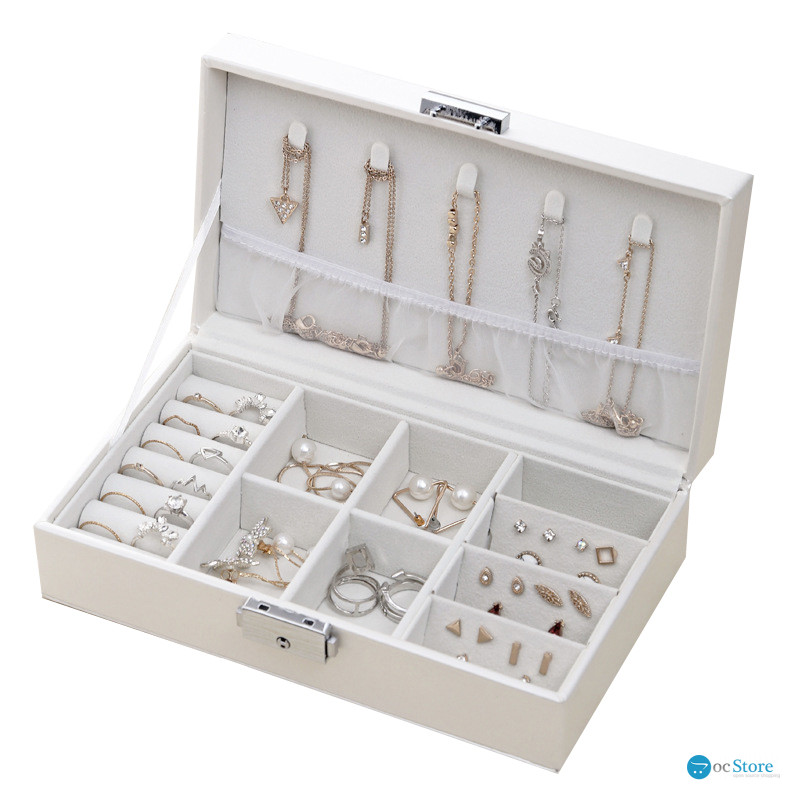 Шкатулка Casegrace SP-01155 для украшений и ювелирных изделий драгоценностей White