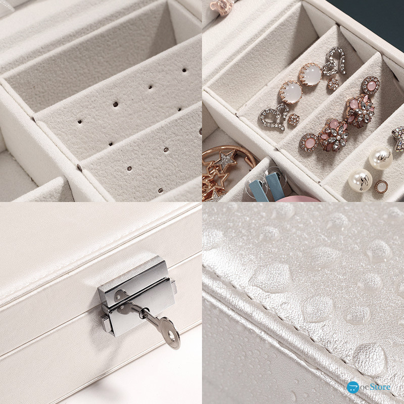 Шкатулка Casegrace SP-01155 для украшений и ювелирных изделий драгоценностей White