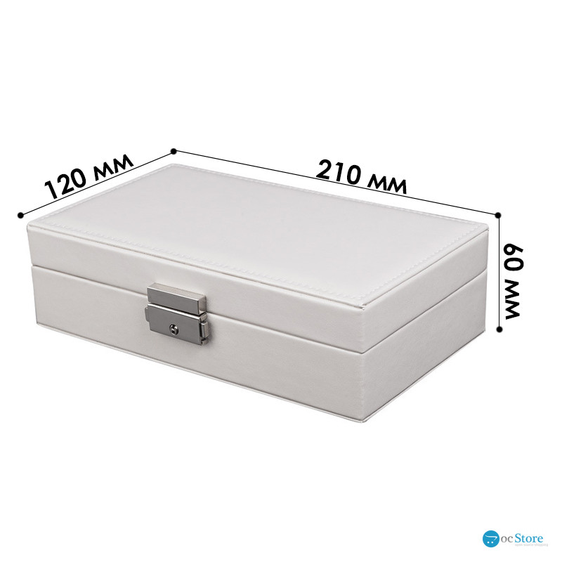 Шкатулка Casegrace SP-01155 для украшений и ювелирных изделий драгоценностей White