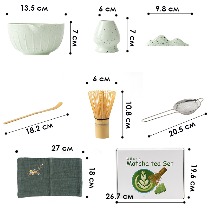 Набор Matcha 3125 для приготовления чая матча 7 предметов Mint Green