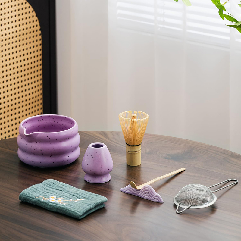 Набор Matcha SD5458 для приготовления чая матча 7 предметов Purple
