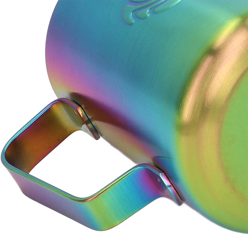 Питчер для молока JibbiJug молочник для вспенивания молока нержавеющая сталь градиент 600 мл Rainbow