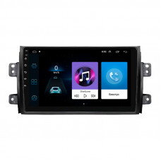 Штатная магнитола Lesko для Fiat Sedici  2005-2014 экран 9" 1/16Gb Wi-Fi GPS Base