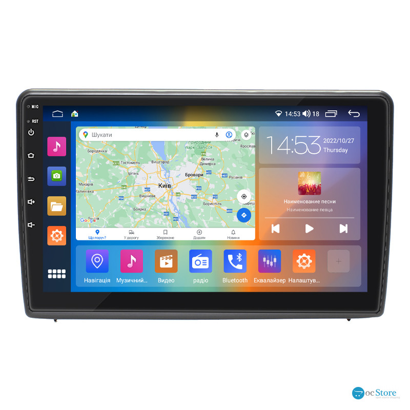Штатная магнитола Lesko для Ford EcoSport I Рестайлинг 2017-н.в. экран 10" 2/32Gb CarPlay 4G Wi-Fi GPS Prime